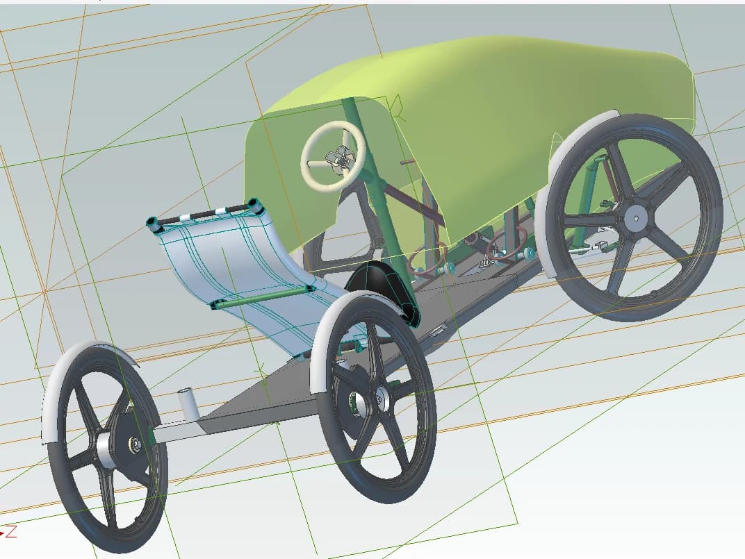 Schematische 3D-tekening van de dijker